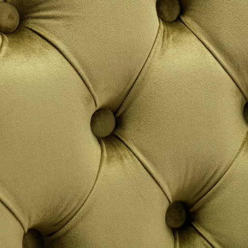 Nikki Collection Modern, High-end Tufted Solid Wood Contemporary Velvet Upholstered Dining Chair with Wood Legs Nailhead Trim 2-Pcs Set,Olive-Green,SW2001OL Default -DTYStore