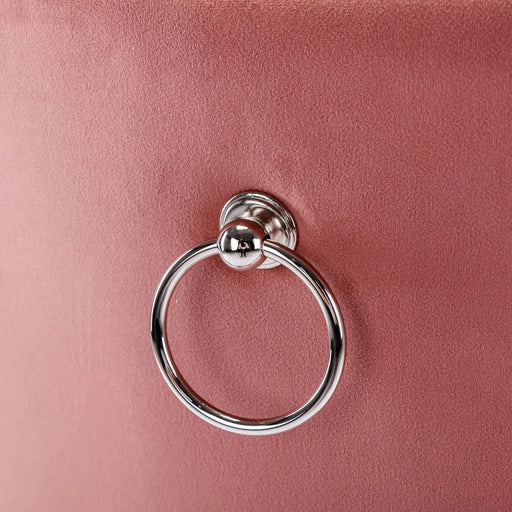 Nikki Collection Modern, High-end Tufted Solid Wood Contemporary Velvet Upholstered Dining Chair with Wood Legs Nailhead Trim 2-Pcs Set,Pink, SW2001PK Default -DTYStore