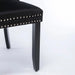 Nikki Collection Modern, High-end Tufted Solid Wood Contemporary Velvet Upholstered Dining Chair with Wood Legs Nailhead Trim 2-Pcs Set, Black, SW2001BK Default -DTYStore
