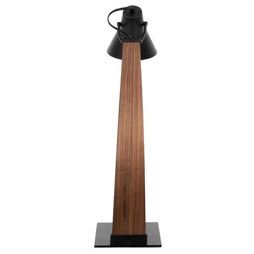 Noah Mid-Century Modern Table Lamp in Walnut and Black by LumiSource Default -DTYStore