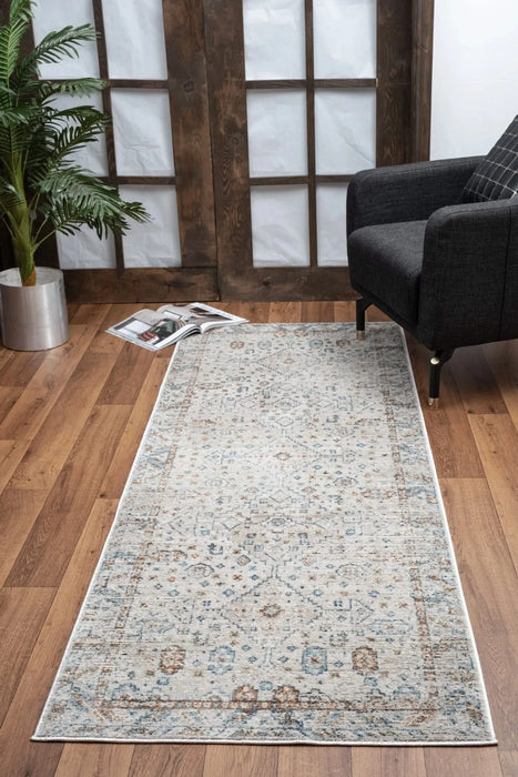 Noble GC_GEN7002 Ivory 5 ft. 3 in. x 7 ft. 3 in. Area Rug Default -DTYStore