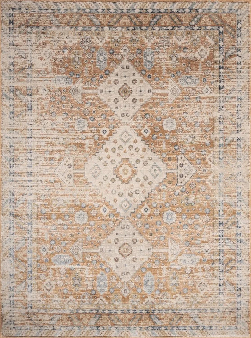 Noble GC_GEN7004 Rust 5 ft. 3 in. x 7 ft. 3 in. Area Rug Default -DTYStore