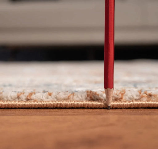 Noble GC_GEN7004 Rust 5 ft. 3 in. x 7 ft. 3 in. Area Rug Default -DTYStore