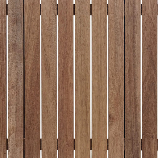 Nofi Outdoor Patio Sectional Set in Charcoal Finish with Taupe Cushions and Teak Wood Default -DTYStore