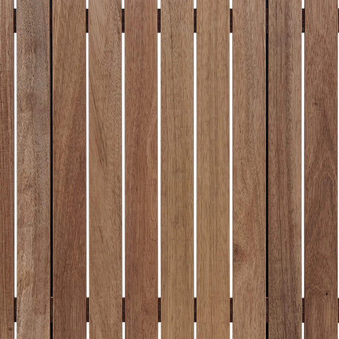 Nofi Outdoor Patio Sectional Set in Charcoal Finish with Taupe Cushions and Teak Wood Default -DTYStore