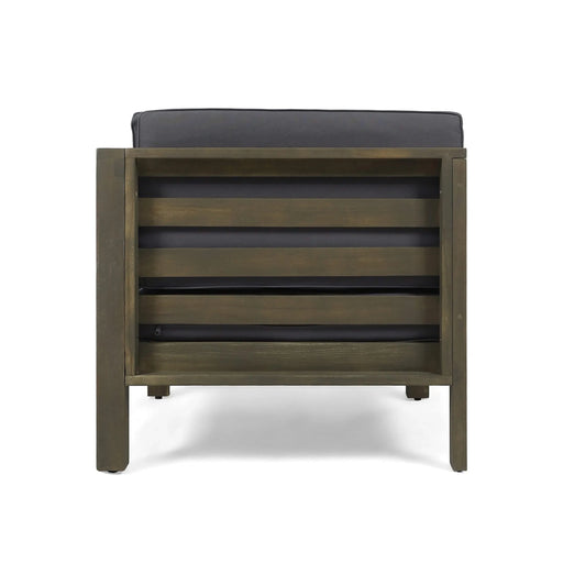 OANA 3-Piece LOVE SEAT SET WITH COFFEE TABLE, DARK GREY Default -DTYStore