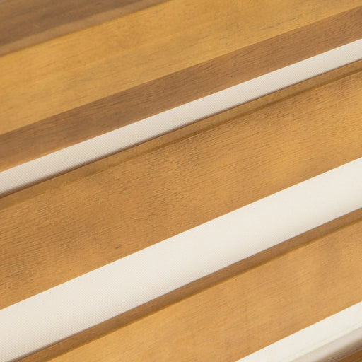 OANA OUTDOOR WOODEN SECTIONAL SET WITH CUSHIONS, BEIGE Default -DTYStore