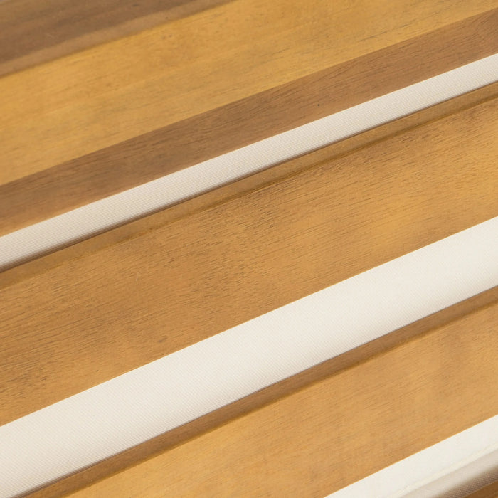 OANA OUTDOOR WOODEN SECTIONAL SET WITH CUSHIONS, BEIGE Default -DTYStore