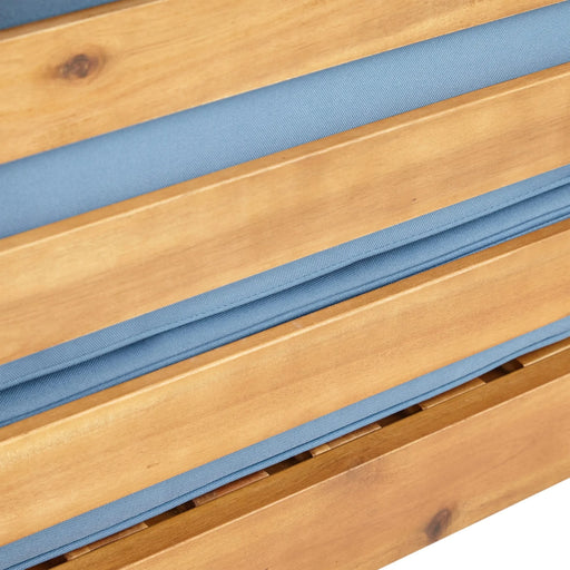 OANA OUTDOOR WOODEN SECTIONAL SET WITH CUSHIONS, BLUE Default -DTYStore