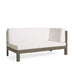 OANA OUTDOOR WOODEN SECTIONAL SET WITH CUSHIONS, WHITE Default -DTYStore