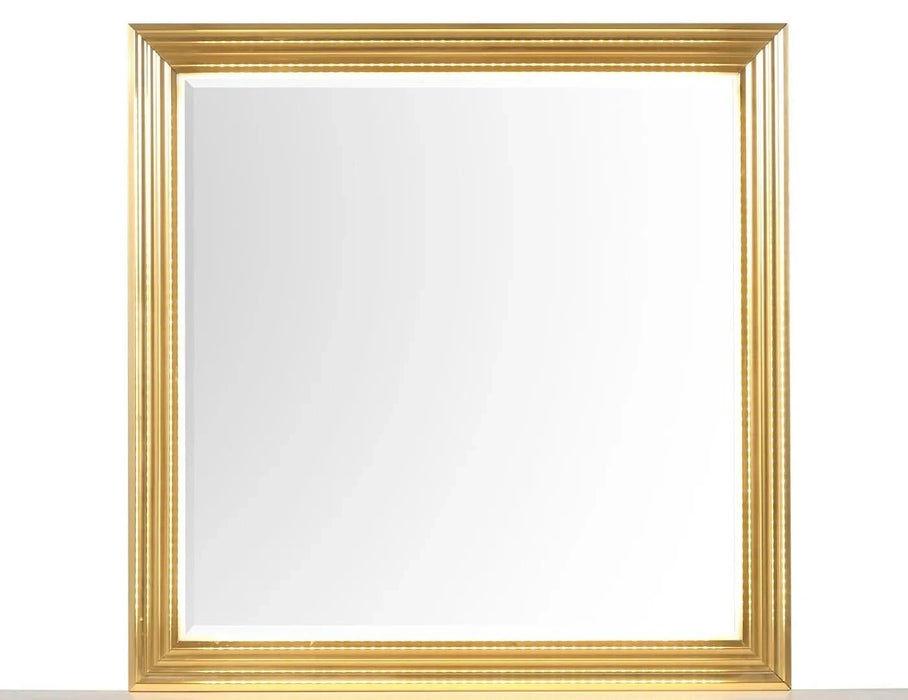 OBSESSION Contemporary Style 5PC Queen Bedroom Set Made with Wood & Gold Finish(NJ INVENTORY) Default -DTYStore