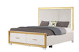 OBSESSION Contemporary Style 5PC Queen Bedroom Set Made with Wood & Gold Finish Default -DTYStore