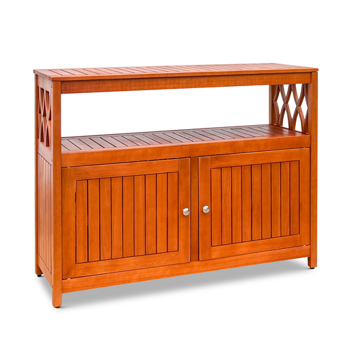 Eucalyptus Outdoor Sideboard Weather Resistant Finish Buffet Cabinet