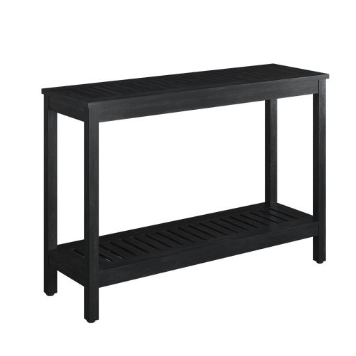 DTY Outdoor Living Eucalyptus Wood Console Table, Two-Shelf Outdoor Buffet, Weather-Resistant Finish - Multiple Colors Available