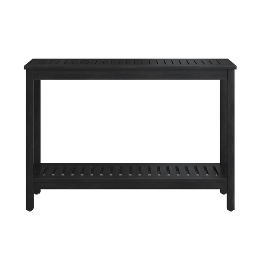 DTY Outdoor Living Eucalyptus Wood Console Table, Two-Shelf Outdoor Buffet, Weather-Resistant Finish - Multiple Colors Available