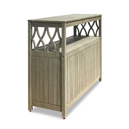 Eucalyptus Outdoor Sideboard Weather Resistant Finish Buffet Cabinet