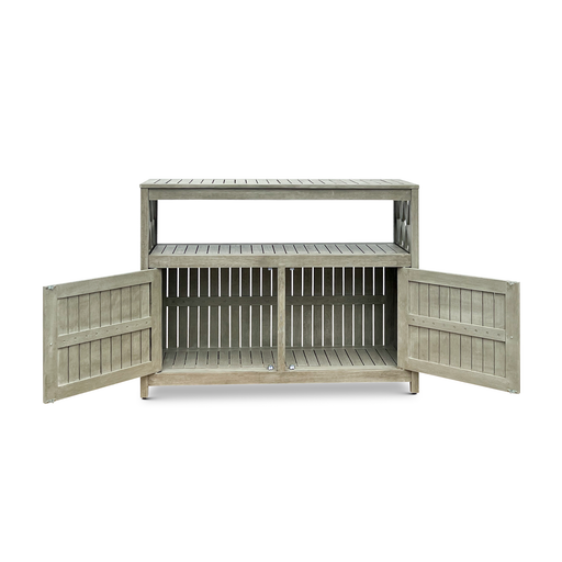 Eucalyptus Outdoor Sideboard Weather Resistant Finish Buffet Cabinet
