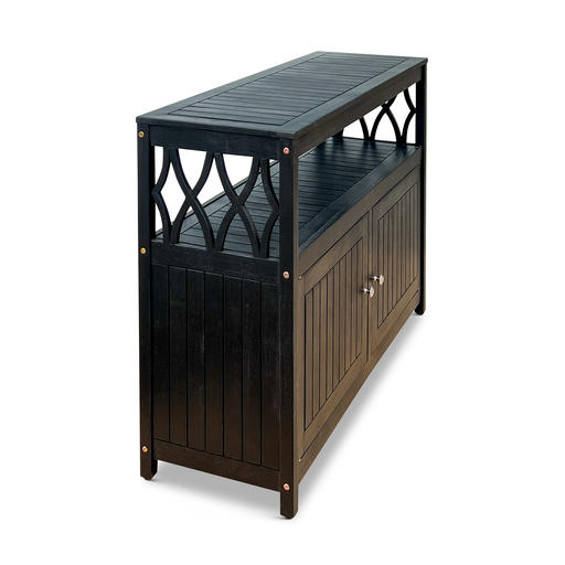 Eucalyptus Outdoor Sideboard Weather Resistant Finish Buffet Cabinet