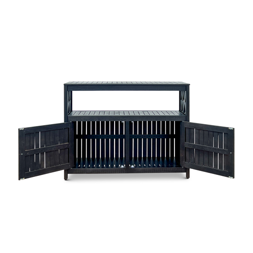 Eucalyptus Outdoor Sideboard Weather Resistant Finish Buffet Cabinet