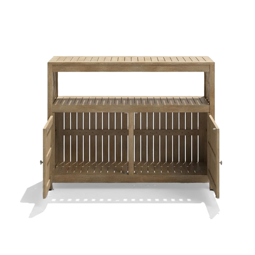 Eucalyptus Outdoor Sideboard Weather Resistant Finish Buffet Cabinet