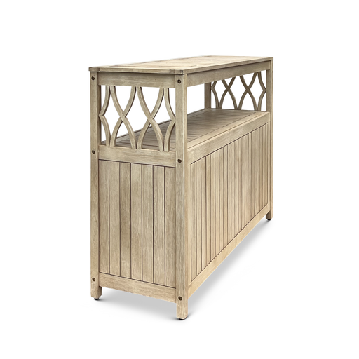 Eucalyptus Outdoor Sideboard Weather Resistant Finish Buffet Cabinet