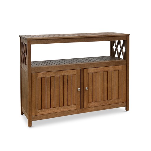 Eucalyptus Outdoor Sideboard Weather Resistant Finish Buffet Cabinet