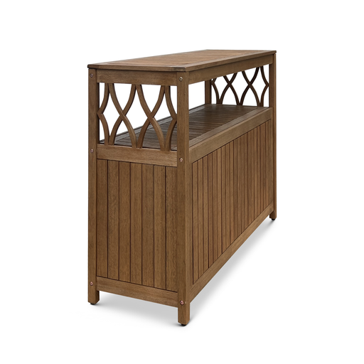 Eucalyptus Outdoor Sideboard Weather Resistant Finish Buffet Cabinet
