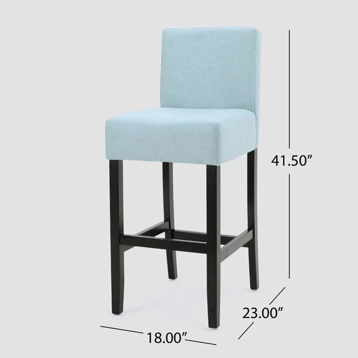 [OLD SKU: 52480.00F] 30-inch Fabric Barstool with Solid Wood Frame (Set of 2) Default -DTYStore
