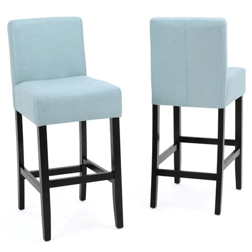 [OLD SKU: 52480.00F] 30-inch Fabric Barstool with Solid Wood Frame (Set of 2) Default -DTYStore
