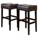 [OLD SKU: 74504.00] Set of 2, 30' Backless Faux Leather Counter Height Barstool Default -DTYStore