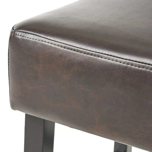 [OLD SKU: 74504.00] Set of 2, 30' Backless Faux Leather Counter Height Barstool Default -DTYStore