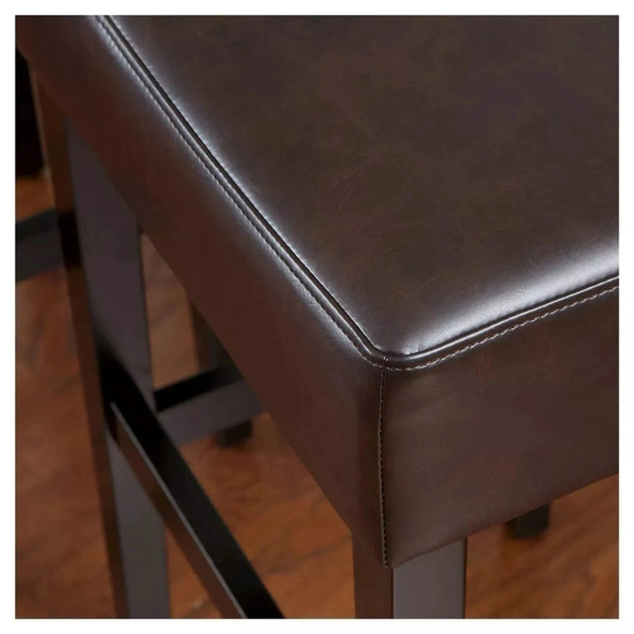 [OLD SKU: 74504.00] Set of 2, 30' Backless Faux Leather Counter Height Barstool Default -DTYStore