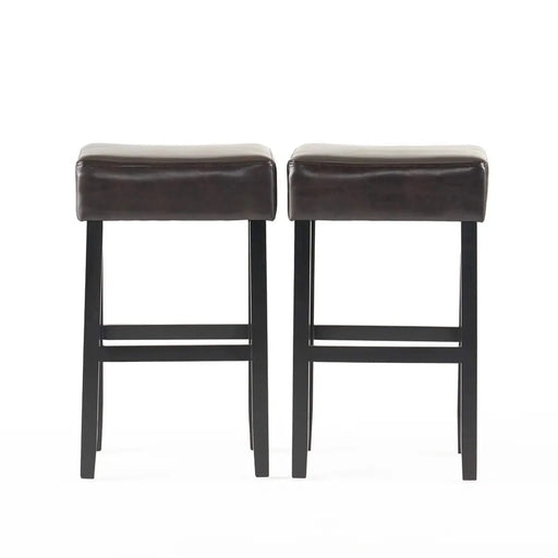 [OLD SKU: 74504.00] Set of 2, 30' Backless Faux Leather Counter Height Barstool Default -DTYStore