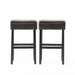 [OLD SKU: 74504.00] Set of 2, 30' Backless Faux Leather Counter Height Barstool Default -DTYStore