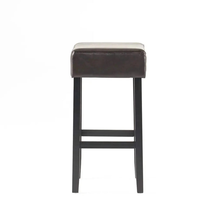 [OLD SKU: 74504.00] Set of 2, 30' Backless Faux Leather Counter Height Barstool Default -DTYStore