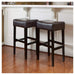 [OLD SKU: 74504.00] Set of 2, 30' Backless Faux Leather Counter Height Barstool Default -DTYStore