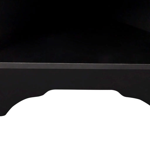 ON-TREND Minimalist Corner Hall Tree with Shoe Bench, Versatile Entryway Coat Rack with 4 Hooks, Corner Cabinet with Adjustable Shelf for Hallway, Living Room, Black, 29.5''W*71.6''H Default -DTYStore