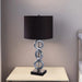 ONE PAIR OF 29'H SILVER 3-RING WITH OUTLET TABLE LAMP (2PC/CTN) Default -DTYStore