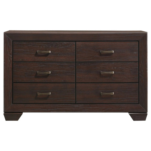 Oatfield Dark Cocoa 4-piece Eastern King Bedroom Set Default -DTYStore