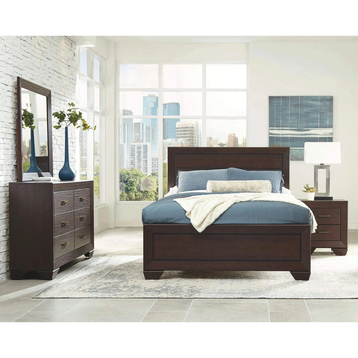 Oatfield Dark Cocoa 4-piece Queen Bedroom Set Default -DTYStore