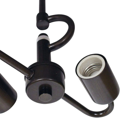 Oil Rubbed Bronze Color Pendant Light Fixture for 2 Lights, Vintage Ceiling Hanging Light Fixture with Fabric Cord for Home Lightning Default -DTYStore