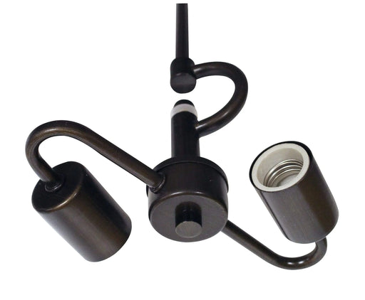 Oil Rubbed Bronze Color Pendant Light Fixture for 2 Lights, Vintage Ceiling Hanging Light Fixture with Fabric Cord for Home Lightning Default -DTYStore