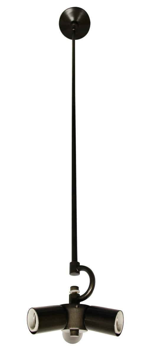 Oil Rubbed Bronze Color Pendant Light Fixture for 3 Lights, Vintage Ceiling Hanging Light Fixture with Fabric Cord for Home Lightning Default -DTYStore