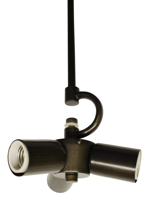 Oil Rubbed Bronze Color Pendant Light Fixture for 3 Lights, Vintage Ceiling Hanging Light Fixture with Fabric Cord for Home Lightning Default -DTYStore