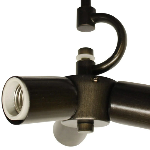 Oil Rubbed Bronze Color Pendant Light Fixture for 3 Lights, Vintage Ceiling Hanging Light Fixture with Fabric Cord for Home Lightning Default -DTYStore