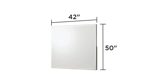 Olivia Contemporary Style 5 Pc Full Bedroom Set with LED Headboard Made with Wood in White (NJ Inventory) Default -DTYStore