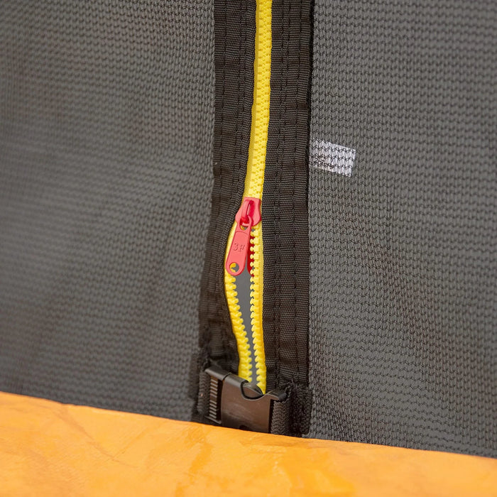 Orange 16FT Trampoline with Basketball Hoop and Soccer Goal, Inner Safety Enclosure, Steel Frame Default -DTYStore