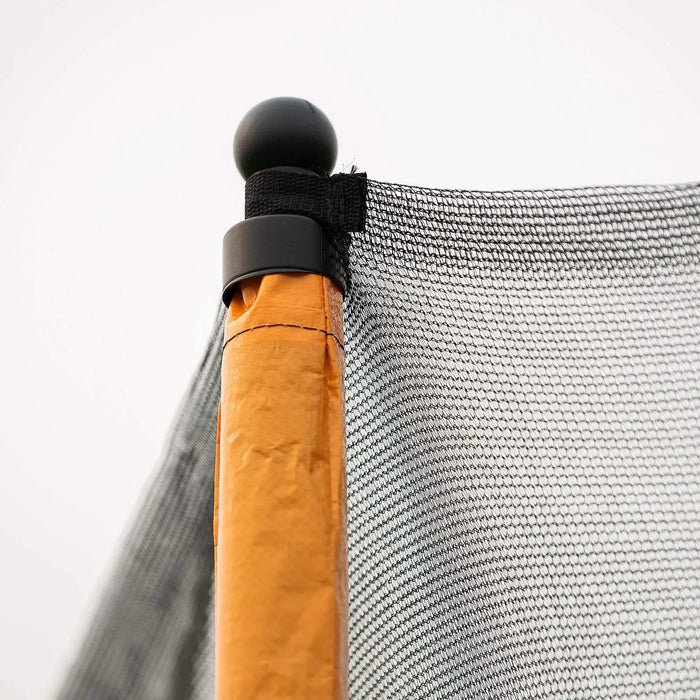 Orange 16FT Trampoline with Basketball Hoop and Soccer Goal, Inner Safety Enclosure, Steel Frame Default -DTYStore