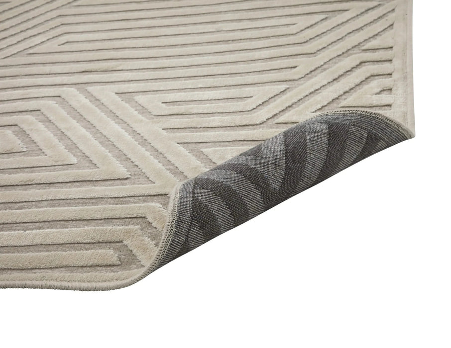 Orbit Ivory Area Rug 5x8 Default -DTYStore
