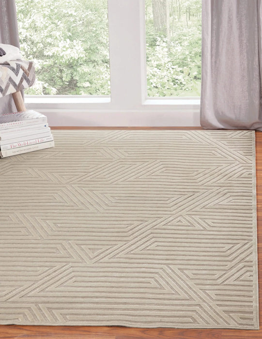 Orbit Ivory Area Rug 5x8 Default -DTYStore